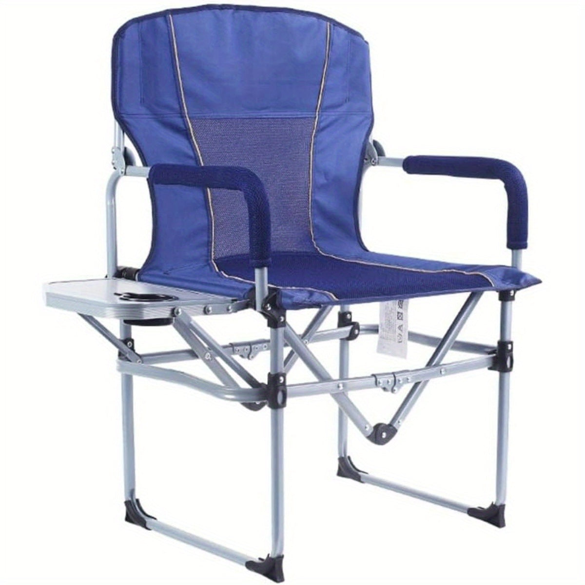 Lightweight camping chair, director chair, folding garden chair, oversized camping chair with side table cup holder
