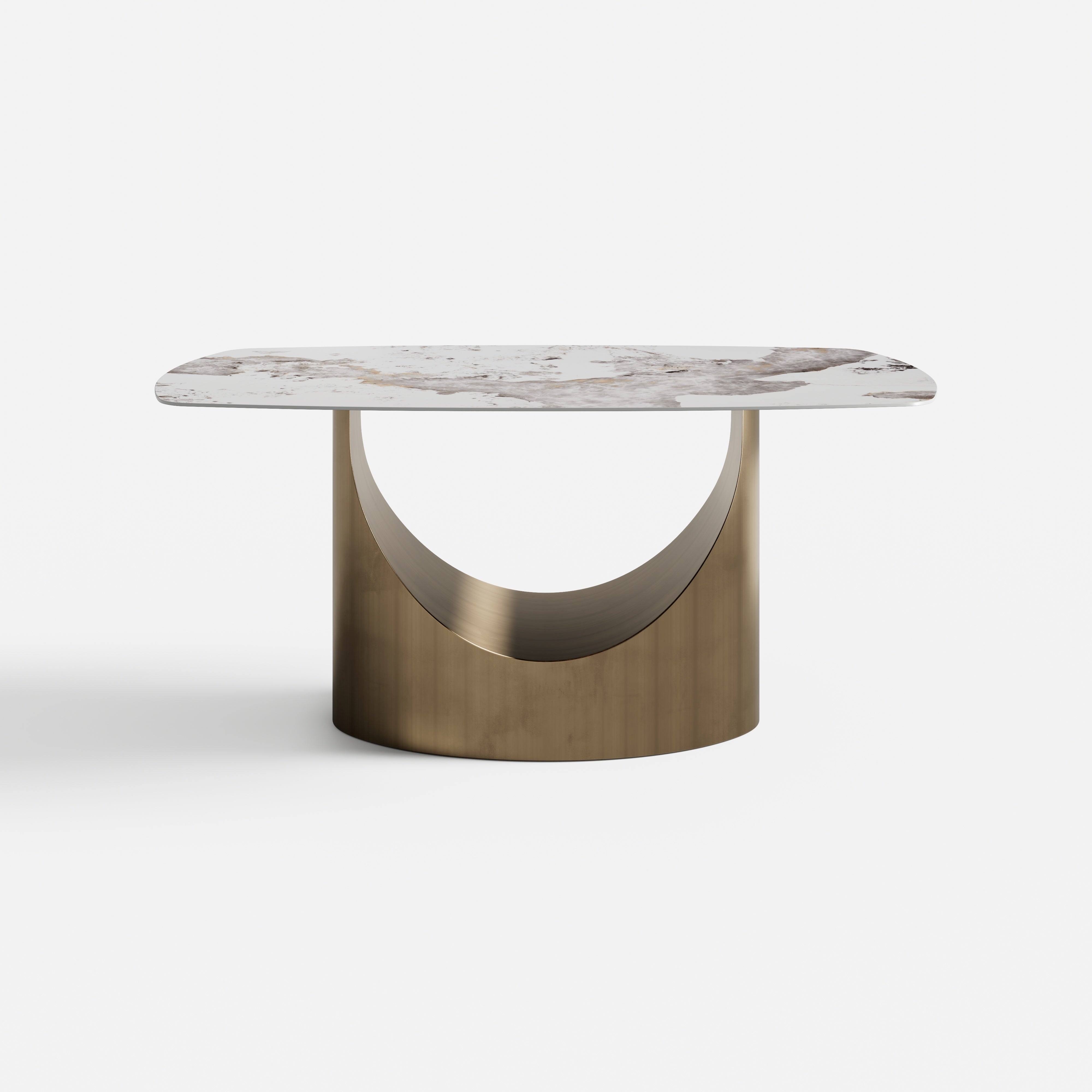 Pandora U-Leg Base 1.6m Sintered Stone Dining Table 63 x 35.4 x 29.5inch