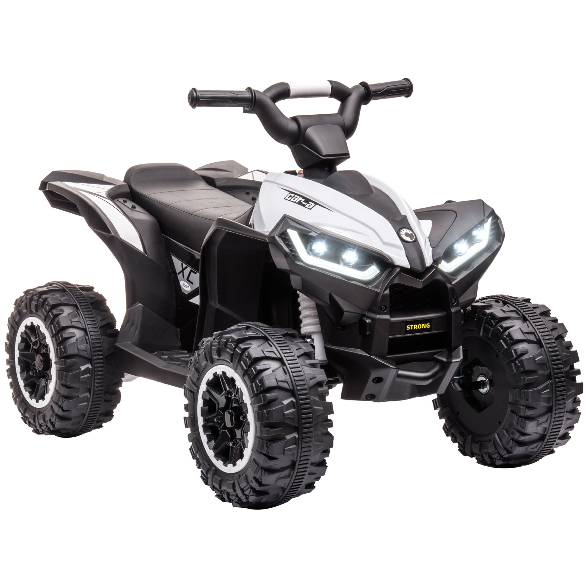 12V Kids ATV Quad Car with Forward & Backward Function, Four Wheeler for Kids with Wear-Resistant Wheels, Music, Electric Ride-on ATV for Toddlers Age