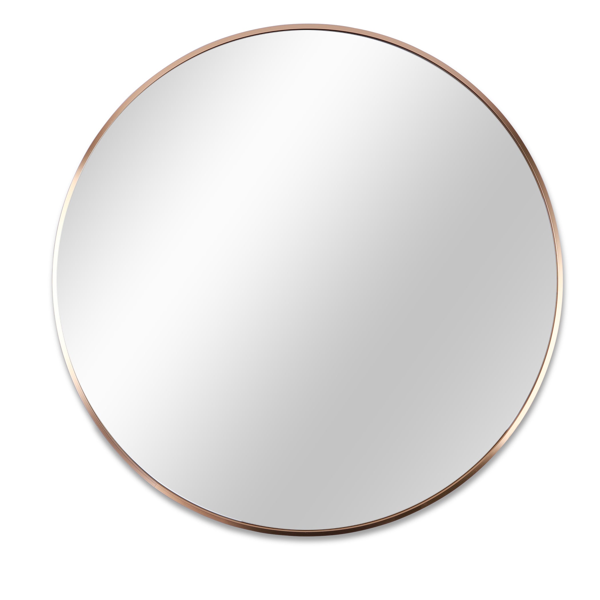 Gold 36 IN Metal Round mirror