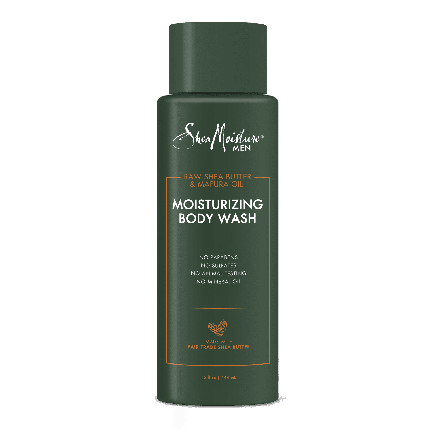 SheaMoisture Men's Moisturizing Body Wash, Shea Butter and Mafura Oil, 15 fl oz