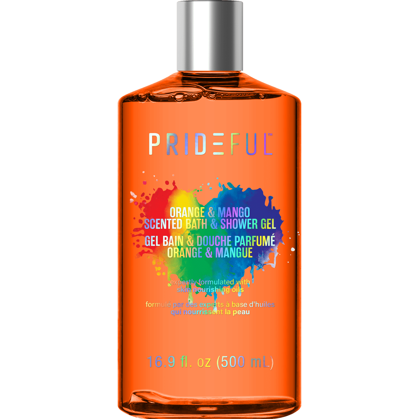 Prideful Scented Bath & Shower Gel, Orange & Mango, 16 fl oz