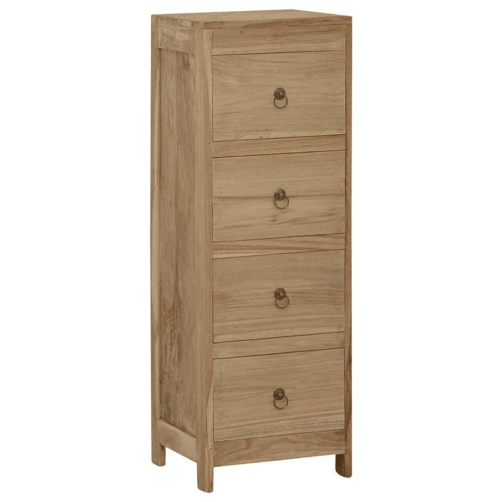 Chest of Drawers 11.8"x11.8"x35.4" Solid Wood Teak