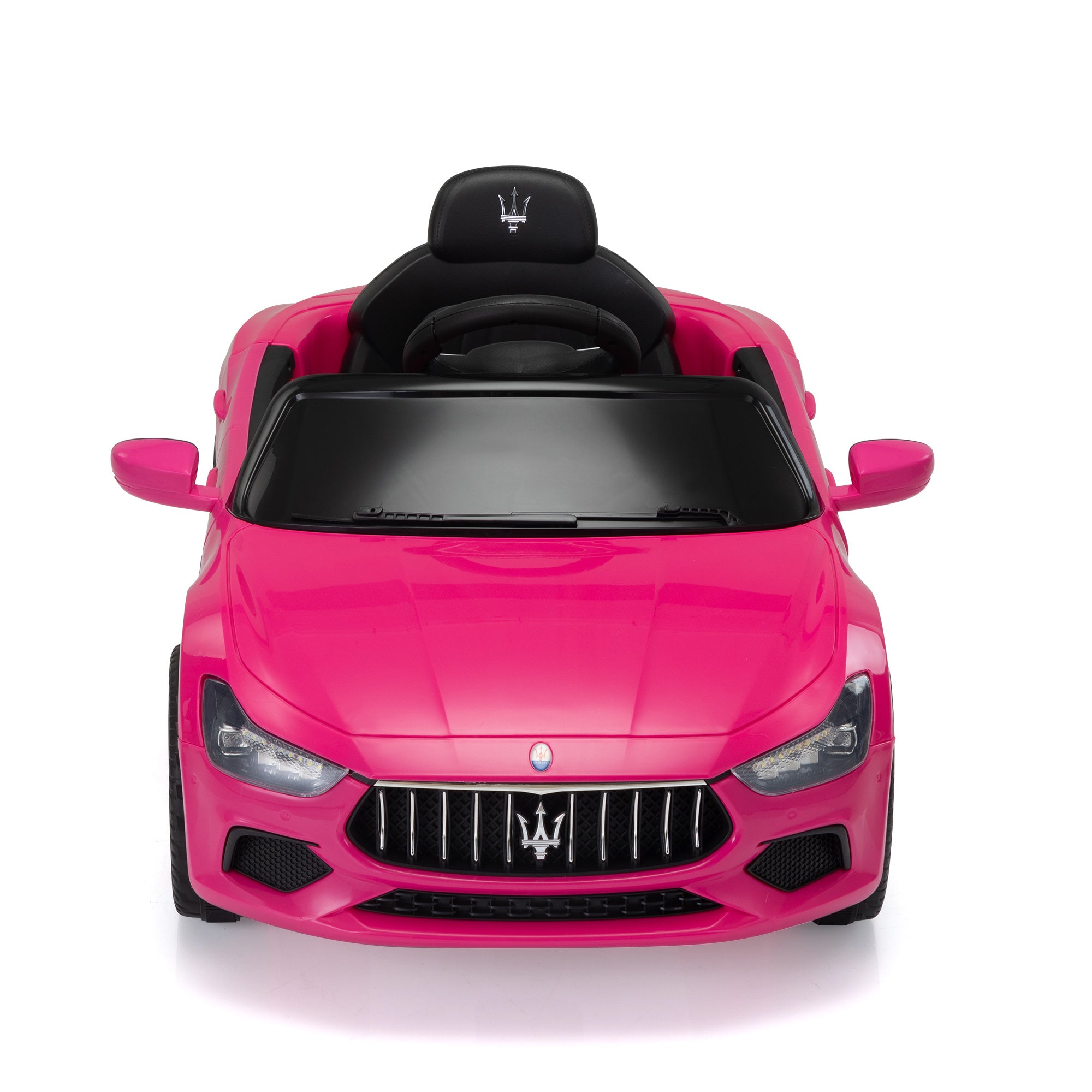 Maserati Ghibli-licensed 12V Kids Ride on Car with Remote Control, Music and Lights, Pink