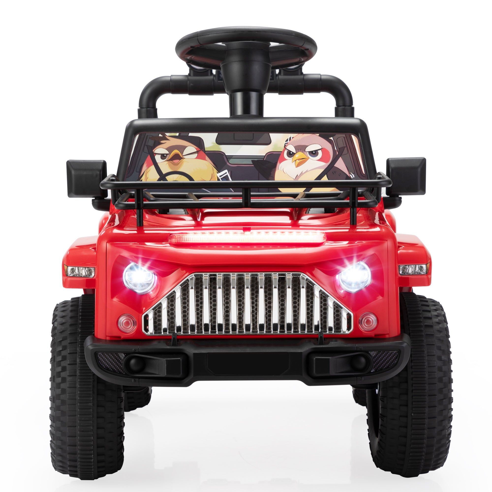 Red Little Bird Jeep