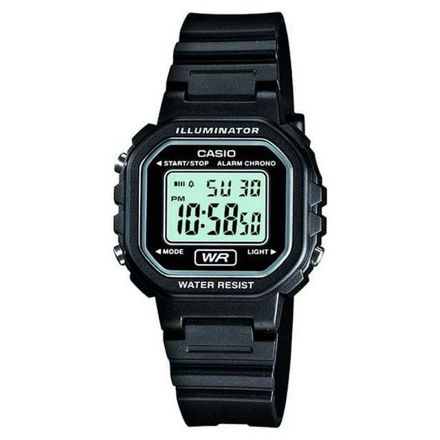 Casio Women's Classic Digital Black Resin Watch LA20WH-1ACF