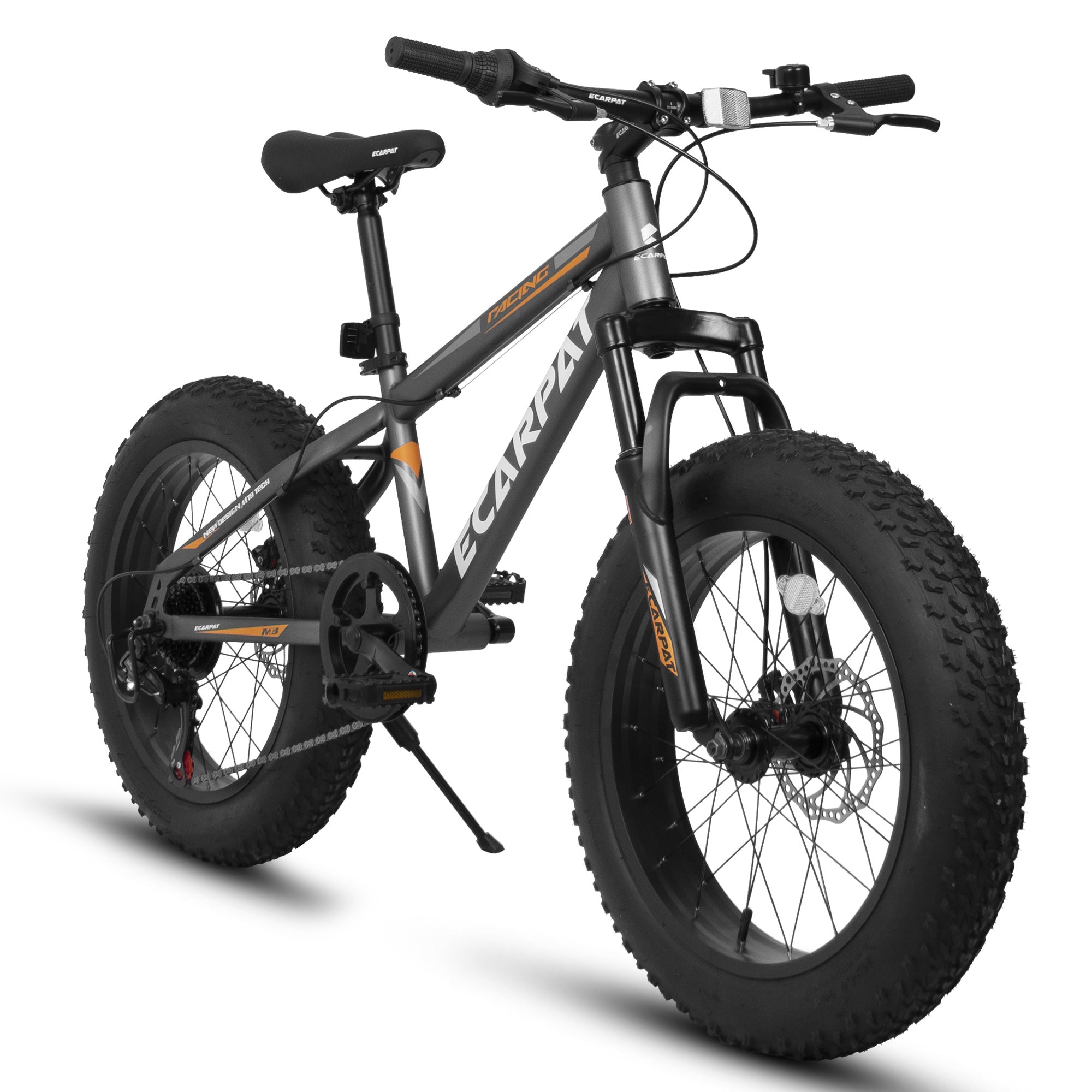 A20316 20 Inch Fat Tire Bike Adult/Youth Full Shimano 7 Speed Mountain Bike, Dual Disc Brake, High-Carbon Steel Frame, Front Suspension, Mountain Trai