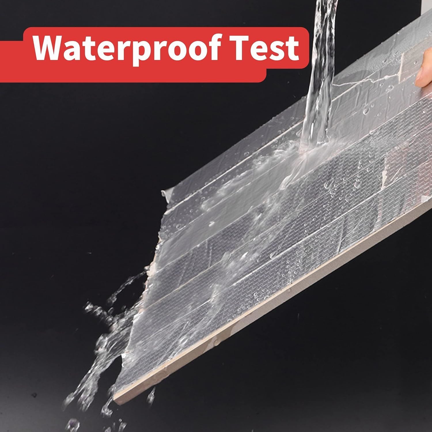 Waterproof Tape for Leaks Aluminum Butyl Tape with Adhesive for RV Repair, Glass Repairs, Air Mattress Patch, Window Caulking, Boat Sealing, Roof Patc