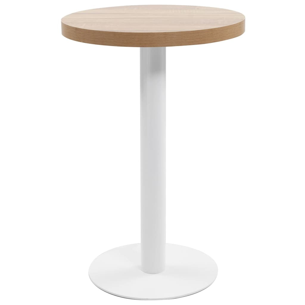 Bistro Table Light Brown 19.7" MDF