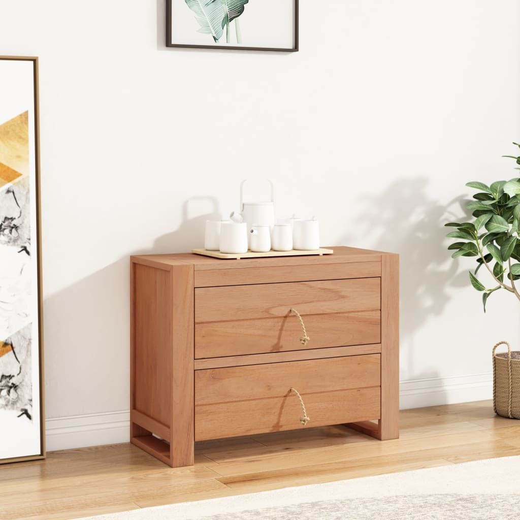 Sideboard 31.5"x13.8"x23.6" Solid Teak Wood