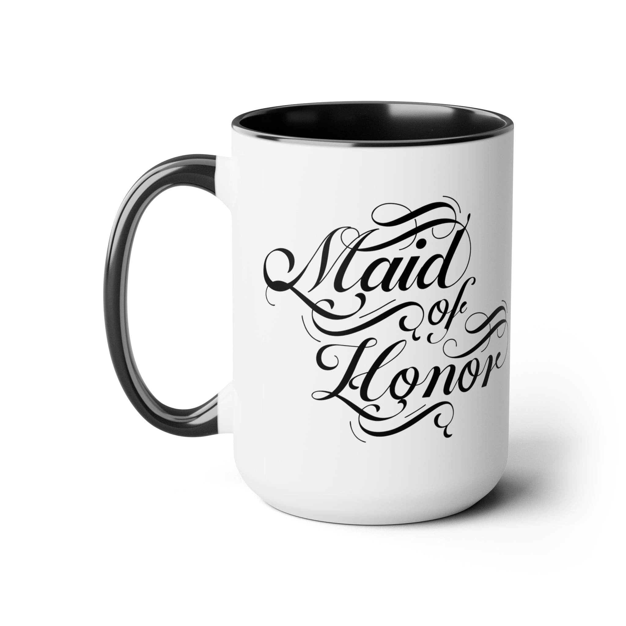 Accent Ceramic Coffee Mug 15oz - Maid Of Honor, Wedding Bridal Party