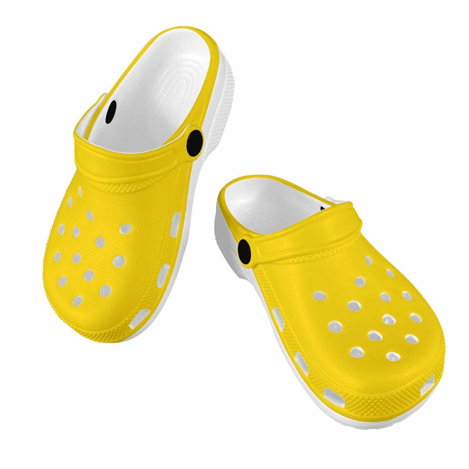 Gold Yellow Clogs For Youth