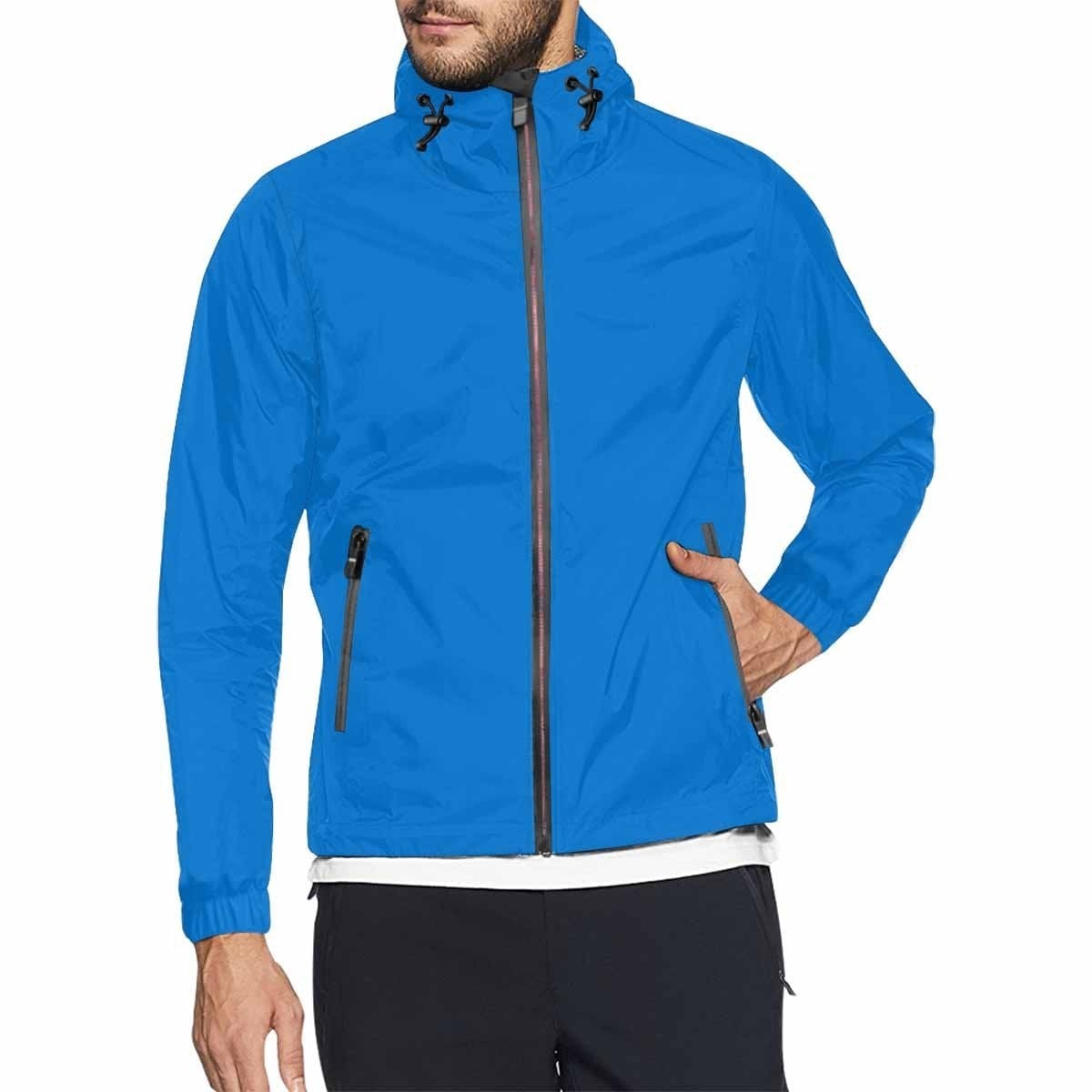 Blue Grotto Hooded Windbreaker Jacket - Men / Women