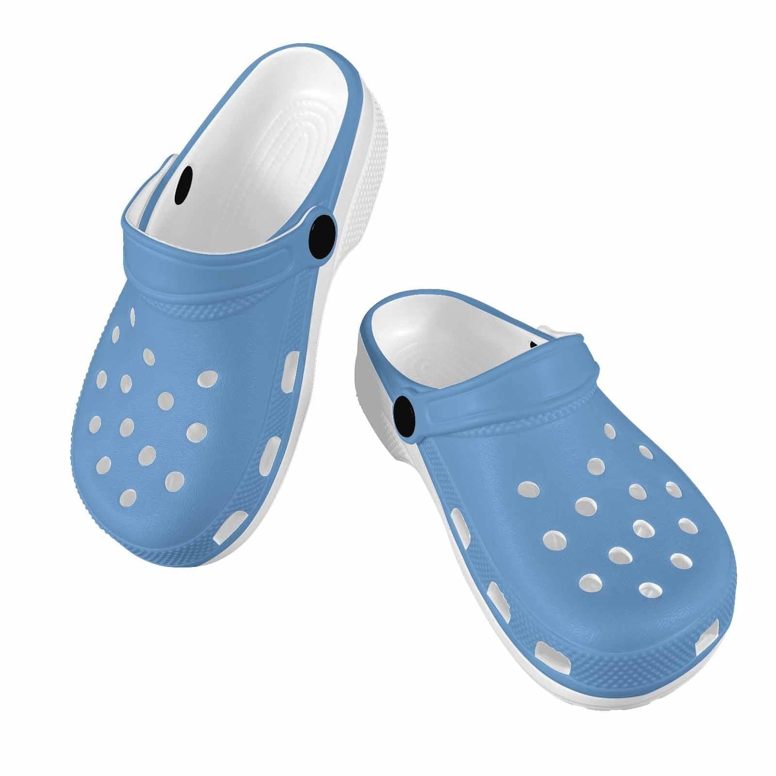 Blue Gray Clogs For Youth