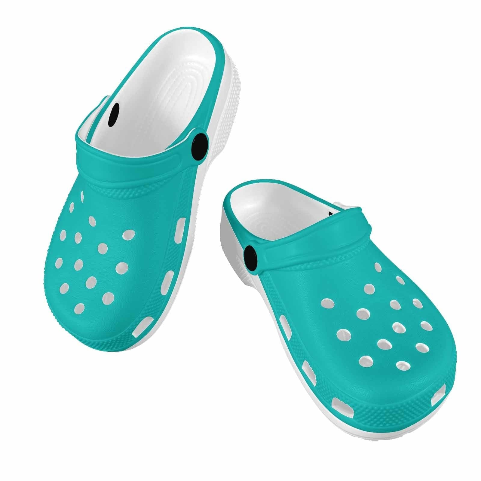 Green Blue Clogs For Youth