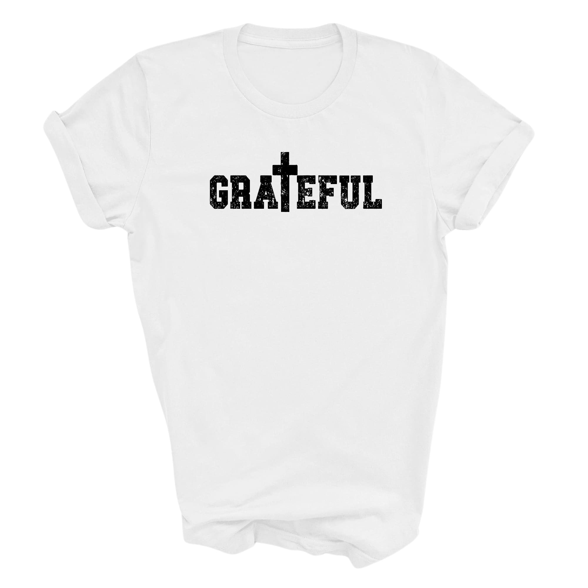 Graphic Tee T-shirt Grateful Cross Black Illustration