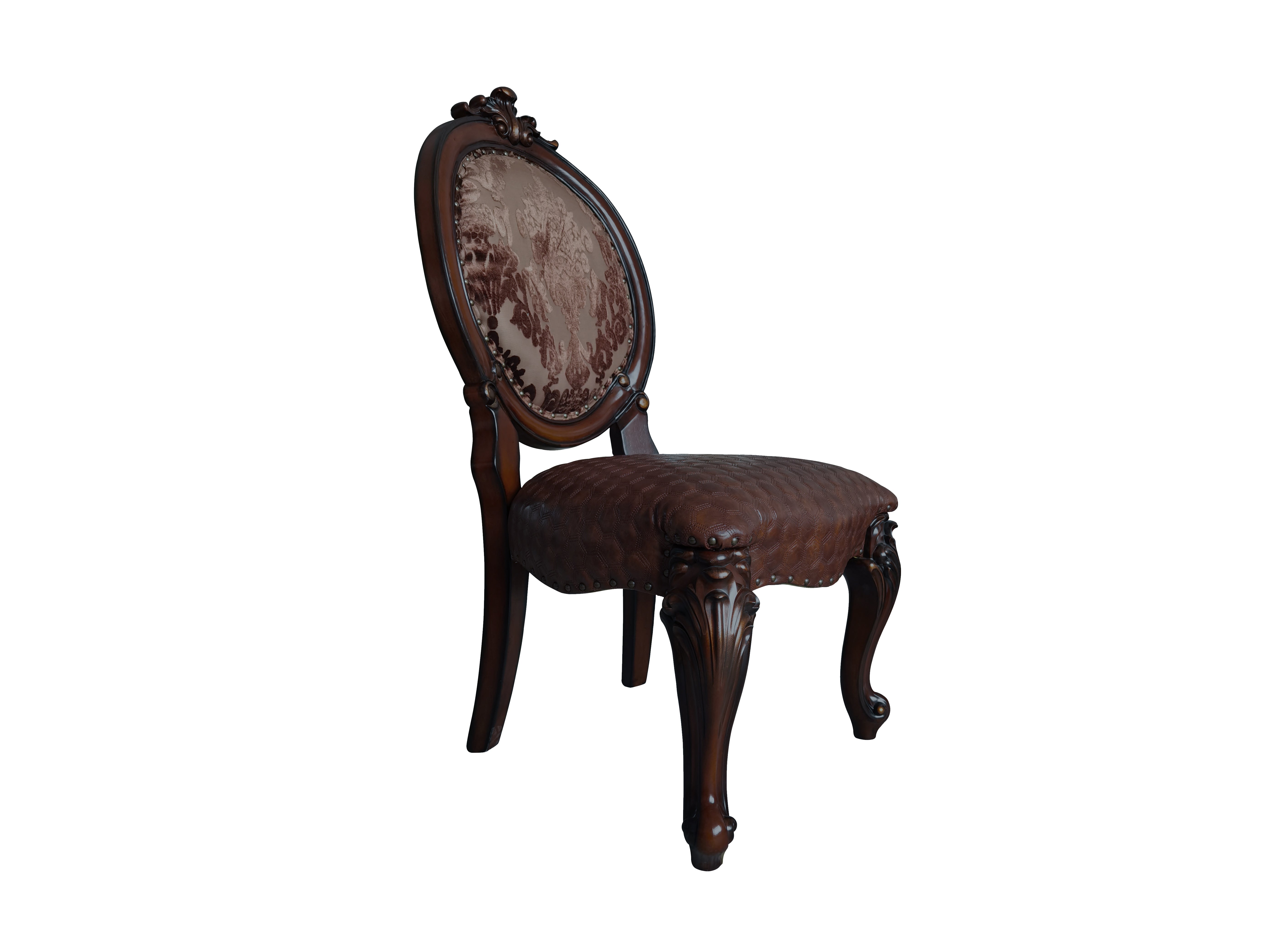 ACME Versailles Side Chair (Set-2), Cherry Finish DN01392