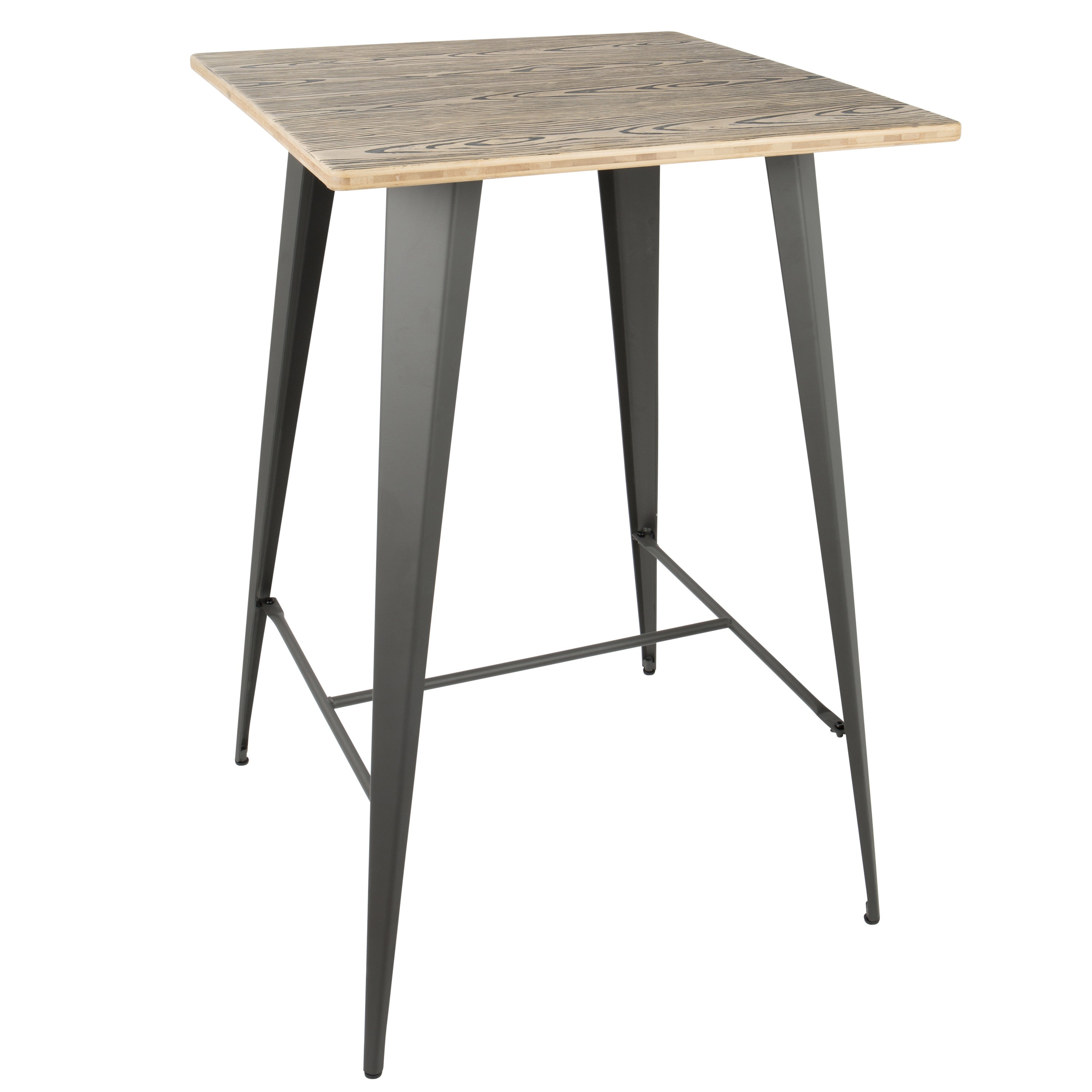 Oregon Industrial Table in Grey and Brown LumiSource
