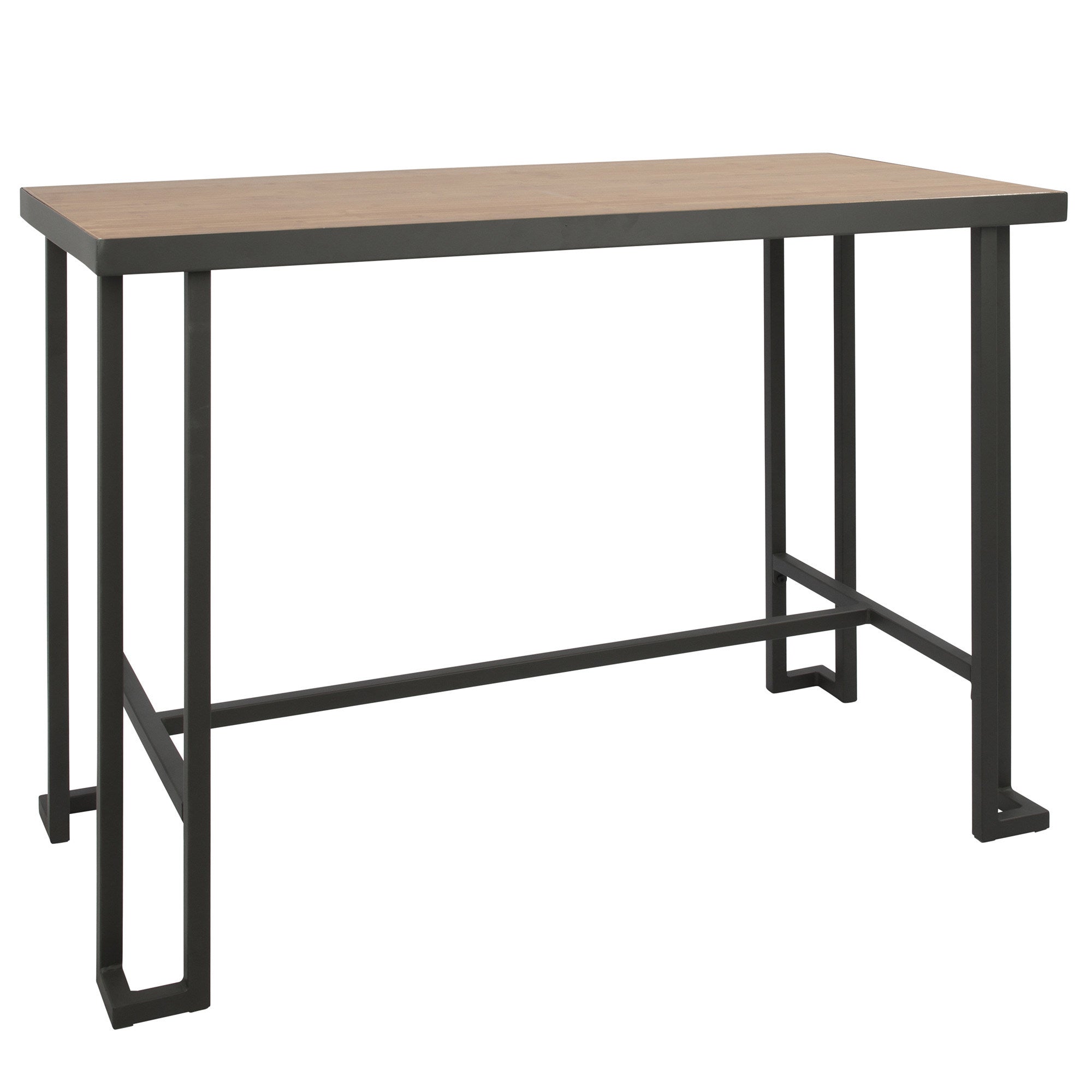 Roman Industrial Counter Table in Grey and Natural by LumiSource
