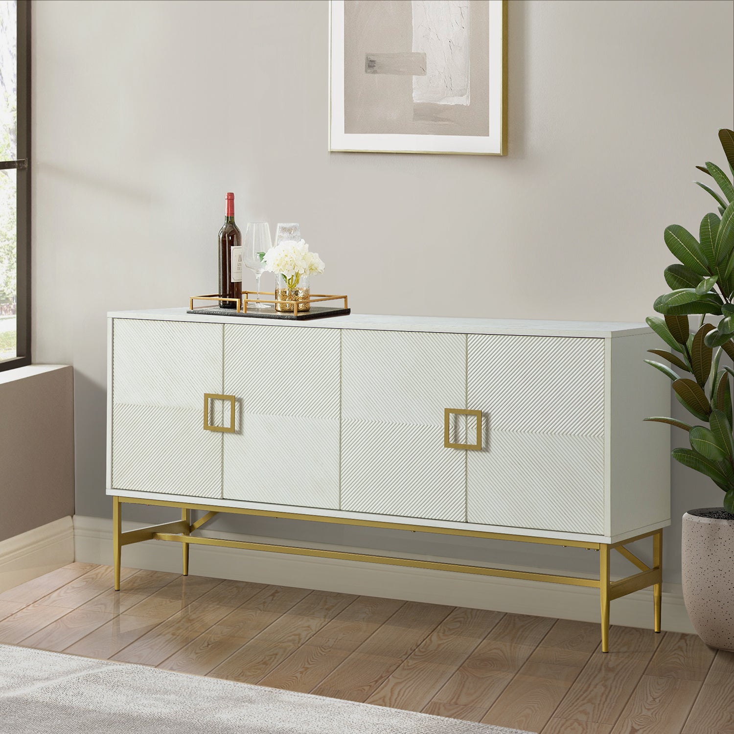 Egon 65'' Wide Sideboard WHITE