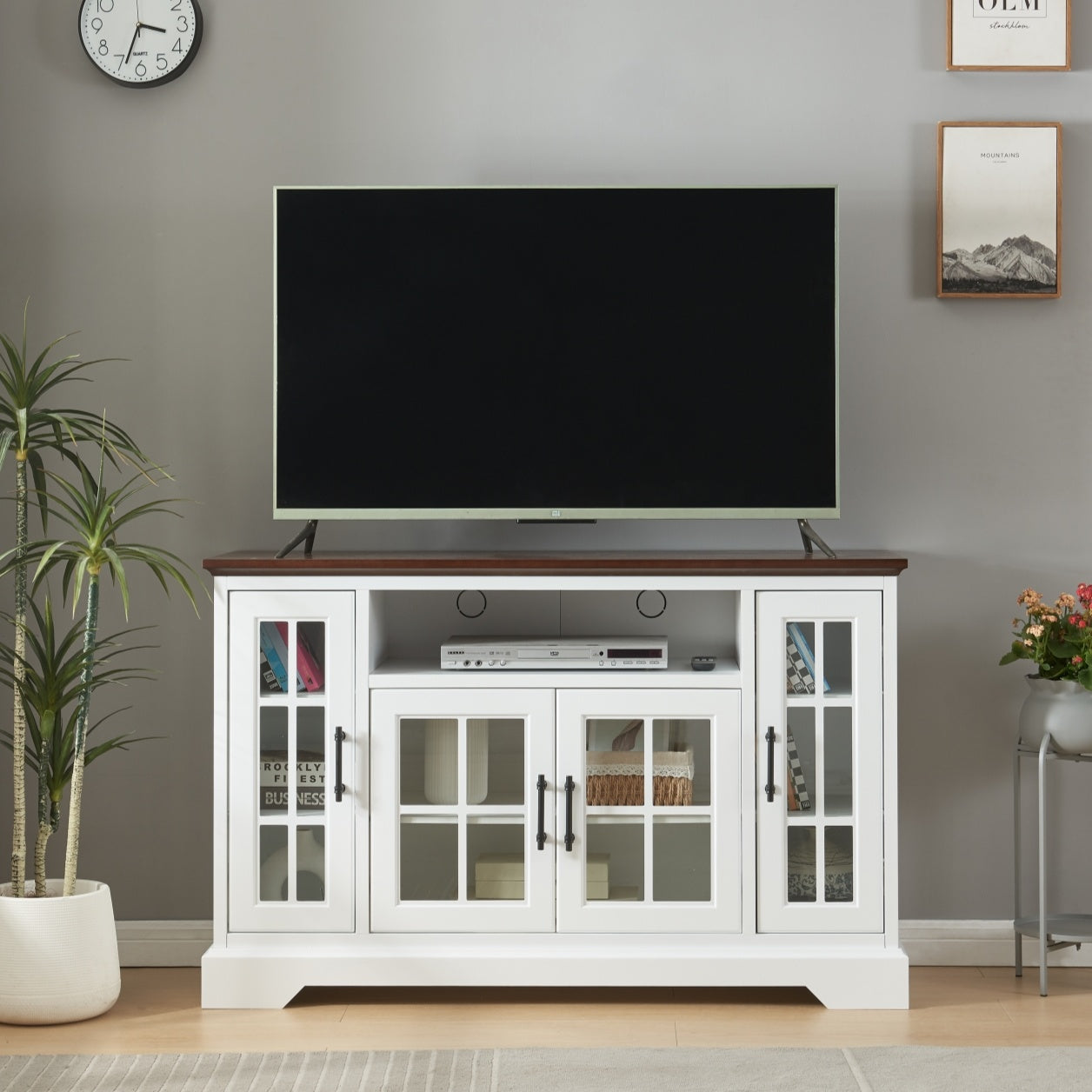 Buffet Table Sideboard with 4 Doors