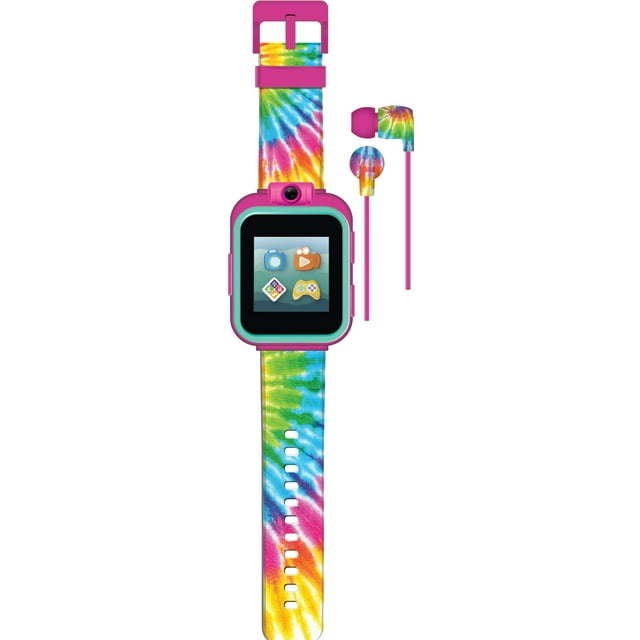 iTech Junior Kids Earbuds & Smartwatch Set - Tiedye 900406M-40-F01