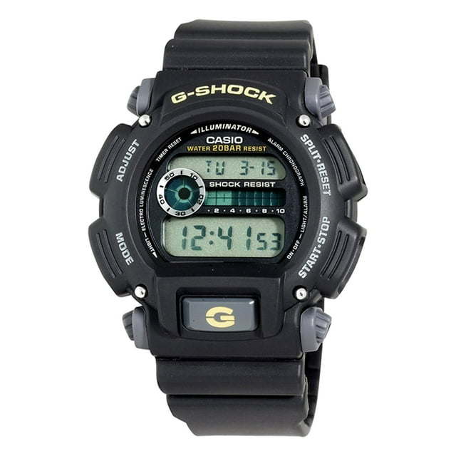 Casio Men's Digital Black and Grey Resin Strap G-Shock Watch DW9052-1B