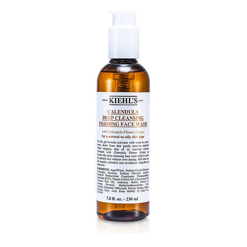 Kiehl's by Kiehl's Calendula Deep Cleansing Foaming Face Wash ( Normal to Oily Skin ) --230ml/7.8oz