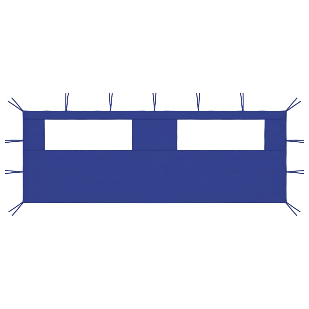 Gazebo Sidewall with Windows 19.7'x6.6' Blue