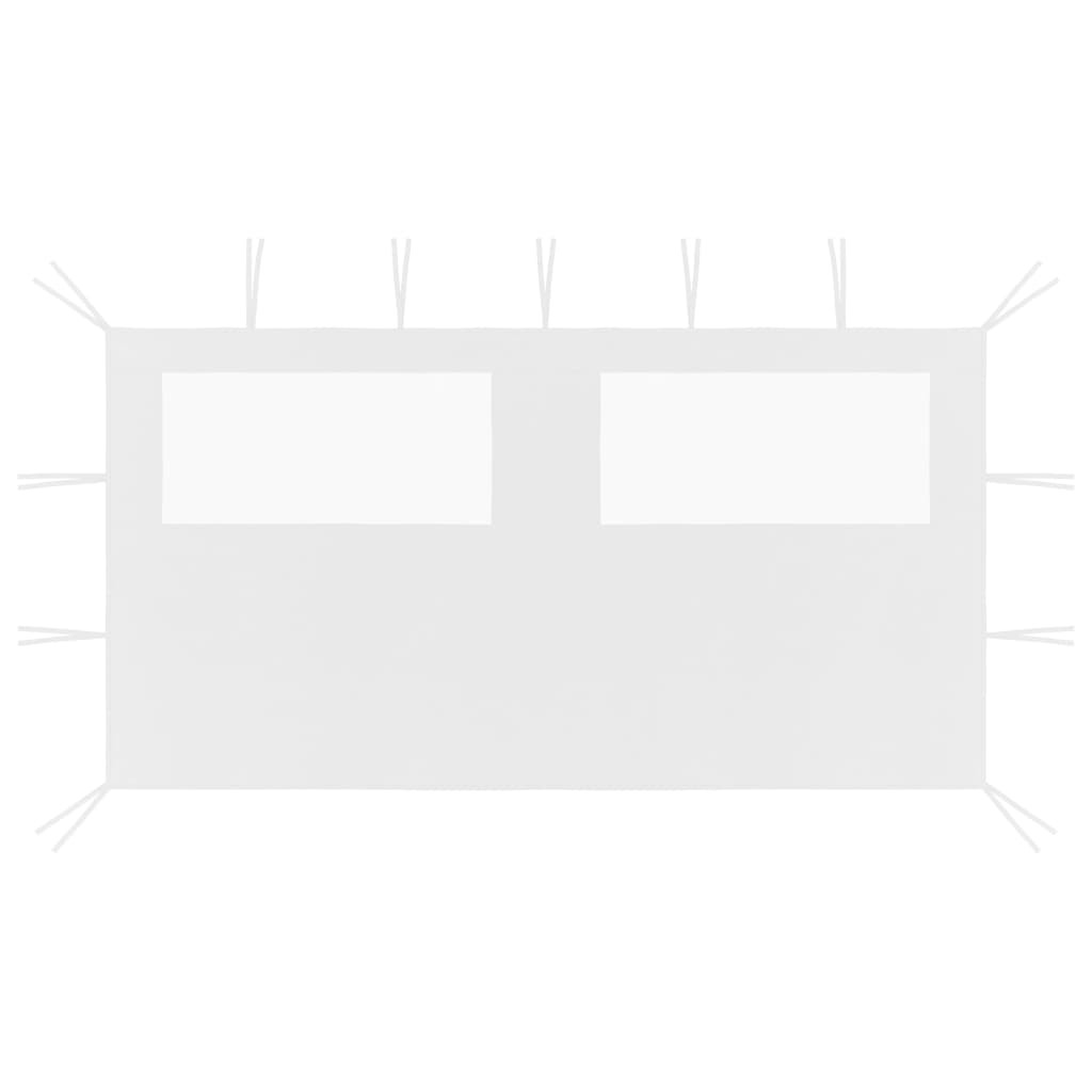 Gazebo Sidewall with Windows 13.1'x6.6' White