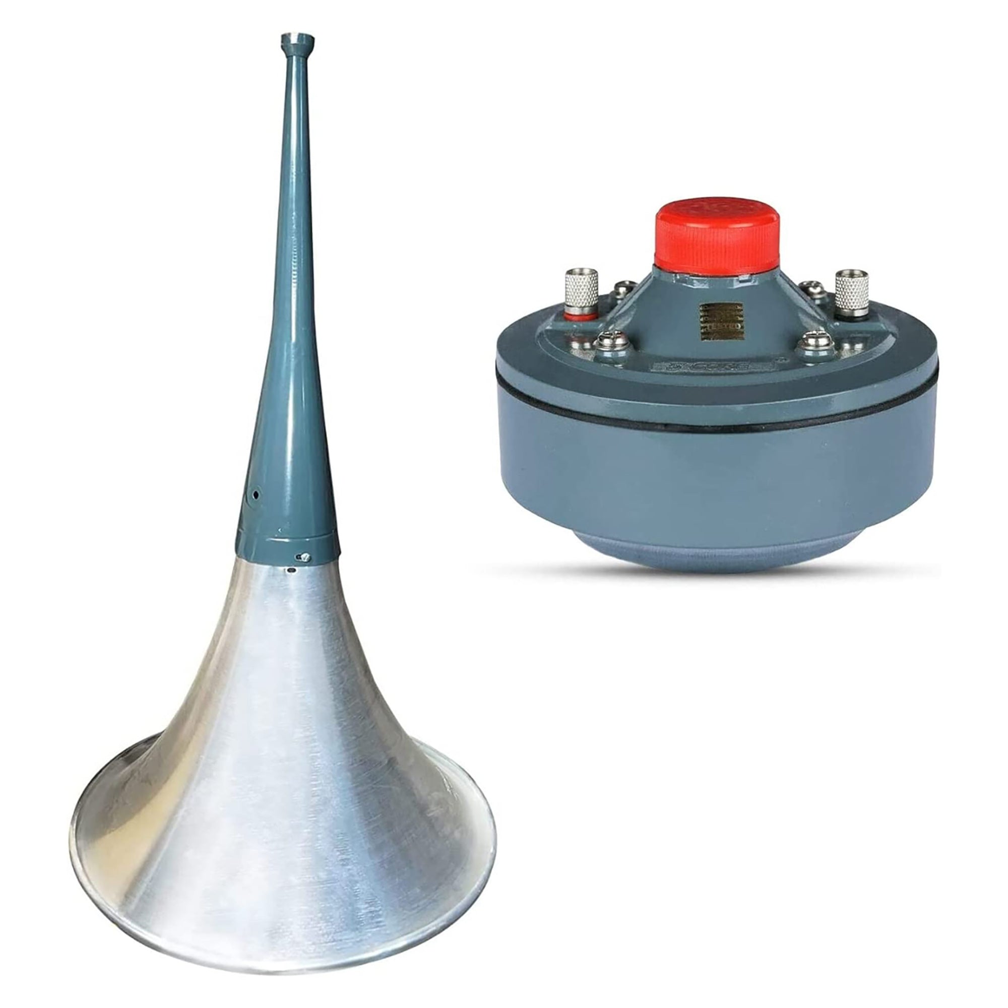 5 CORE Indoor Outdoor PA Horn Speaker - 24" Inch Trumpet Horn 100W Loud Compression Driver - Waterproof PA Speaker Combo - Trumpet 24 + DU100