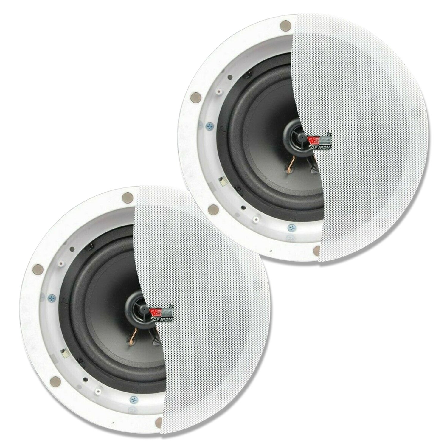 5 CORE 6.5' Inch Outdoor Indoor in Ceiling Speaker, Flush Mount in Wall Universal Speakers Waterproof for Paging Restaurant, Placement, Covered Porches CL 6.5-12 2W