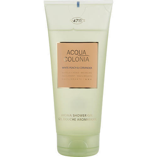 4711 ACQUA COLONIA by 4711 WHITE PEACH & CORIANDER SHOWER GEL 6.8 OZ