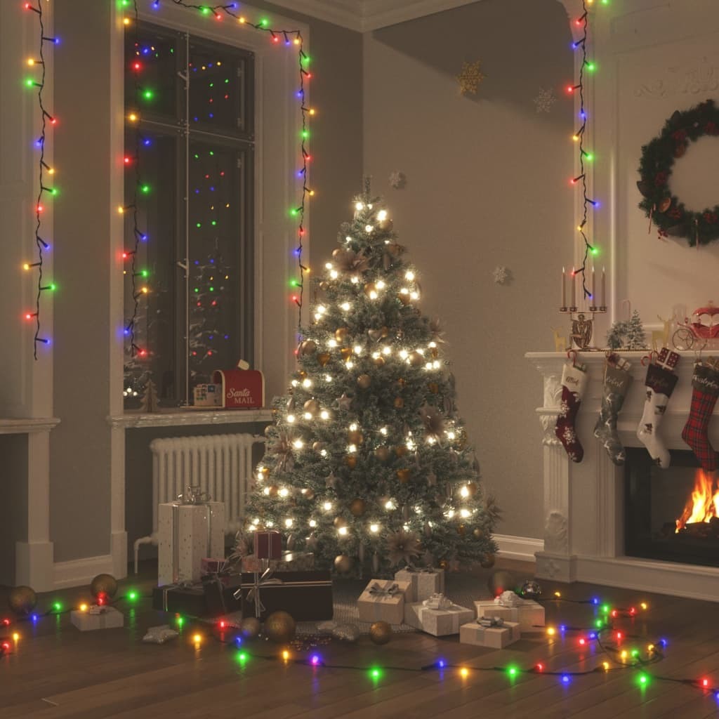 LED String with 300 LEDs Multicolor 98.4' PVC