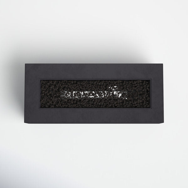 Living Source International 15'' H x 56'' W Concrete Outdoor Fire Pit Table