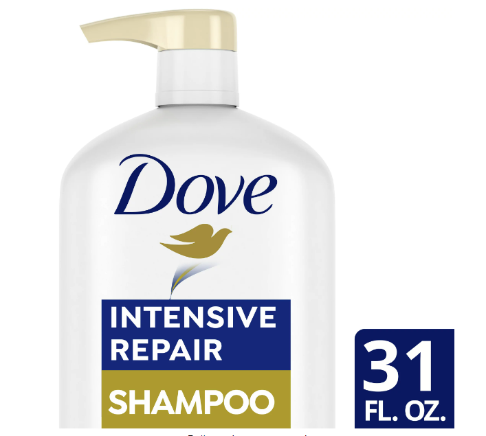 Dove Repairing Shampoo; Nutritive Solutions Intensive Repair with Keratin for All Hair Types; 31 fl oz
