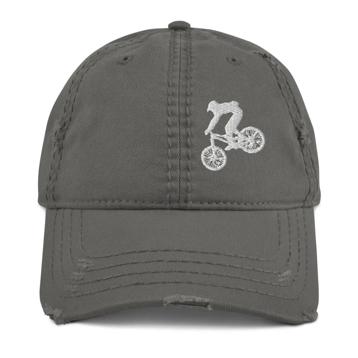 Mountain Biking Hat; Mountain Biking Cap; Mountain Biker Hat | Distressed Hat