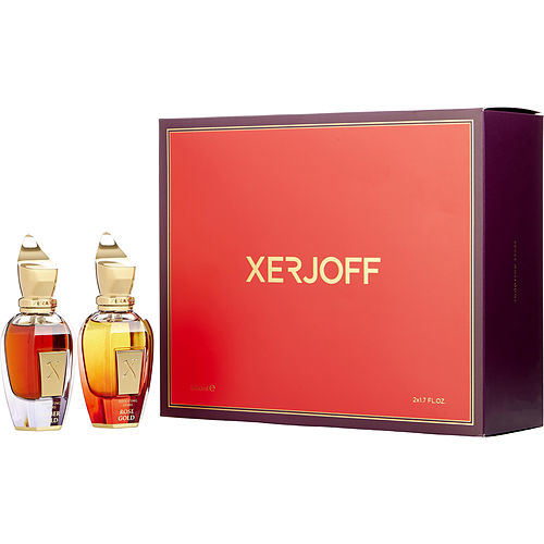 XERJOFF VARIETY by Xerjoff SET -AMBER GOLD & ROSE GOLD AND BOTH ARE EAU DE PARFUM SPRAY 1.7 OZ
