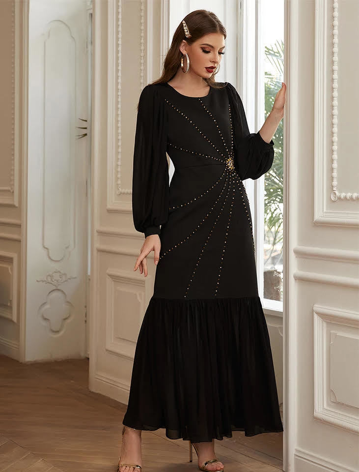 Eid Mubarak Abaya Dress