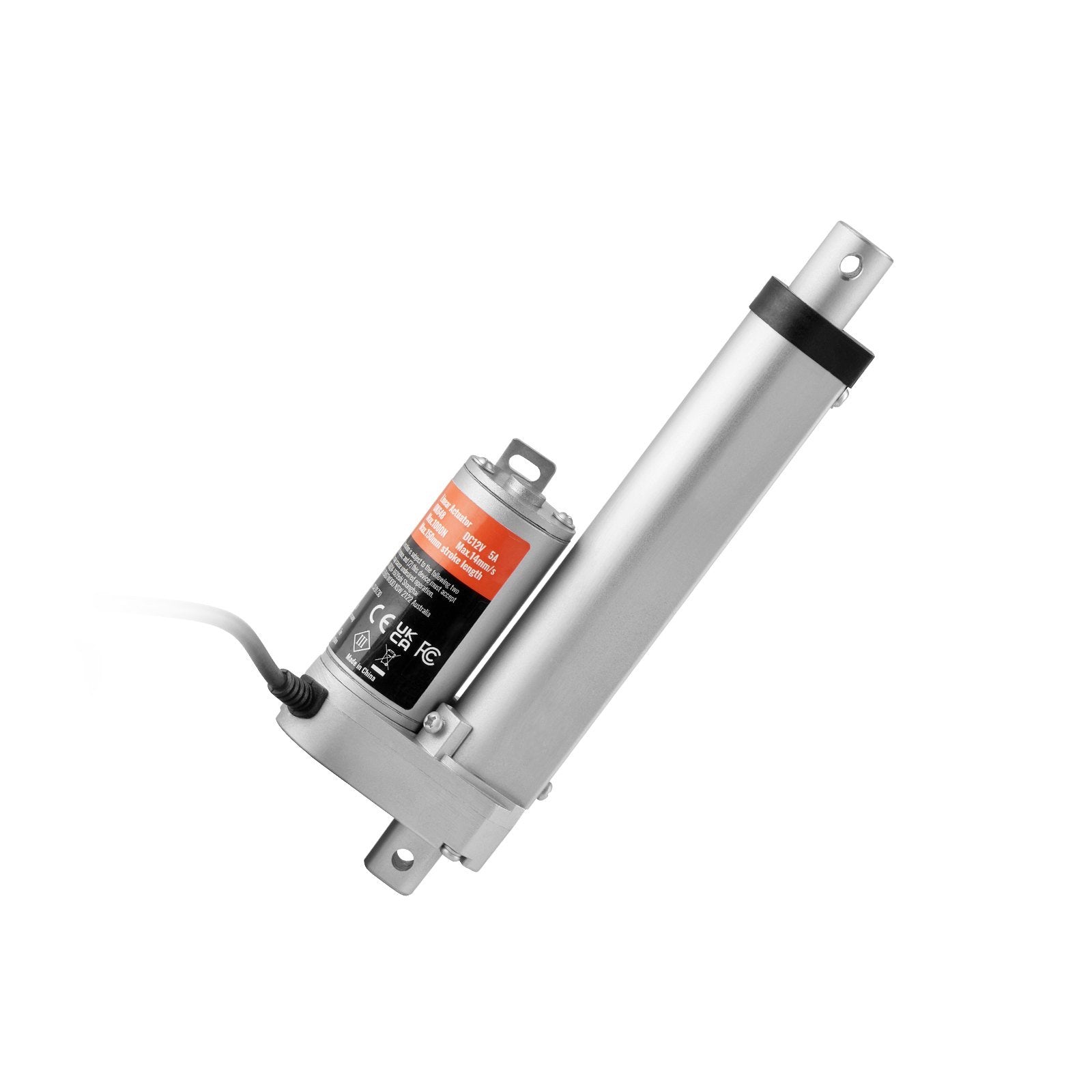 VEVOR Linear Actuator 12V, 4 Inch High Load 330lbs/1500N Linear Actuator, 0.19"/s Linear Motion Actuator with Mounting Bracket and IP54 Protection