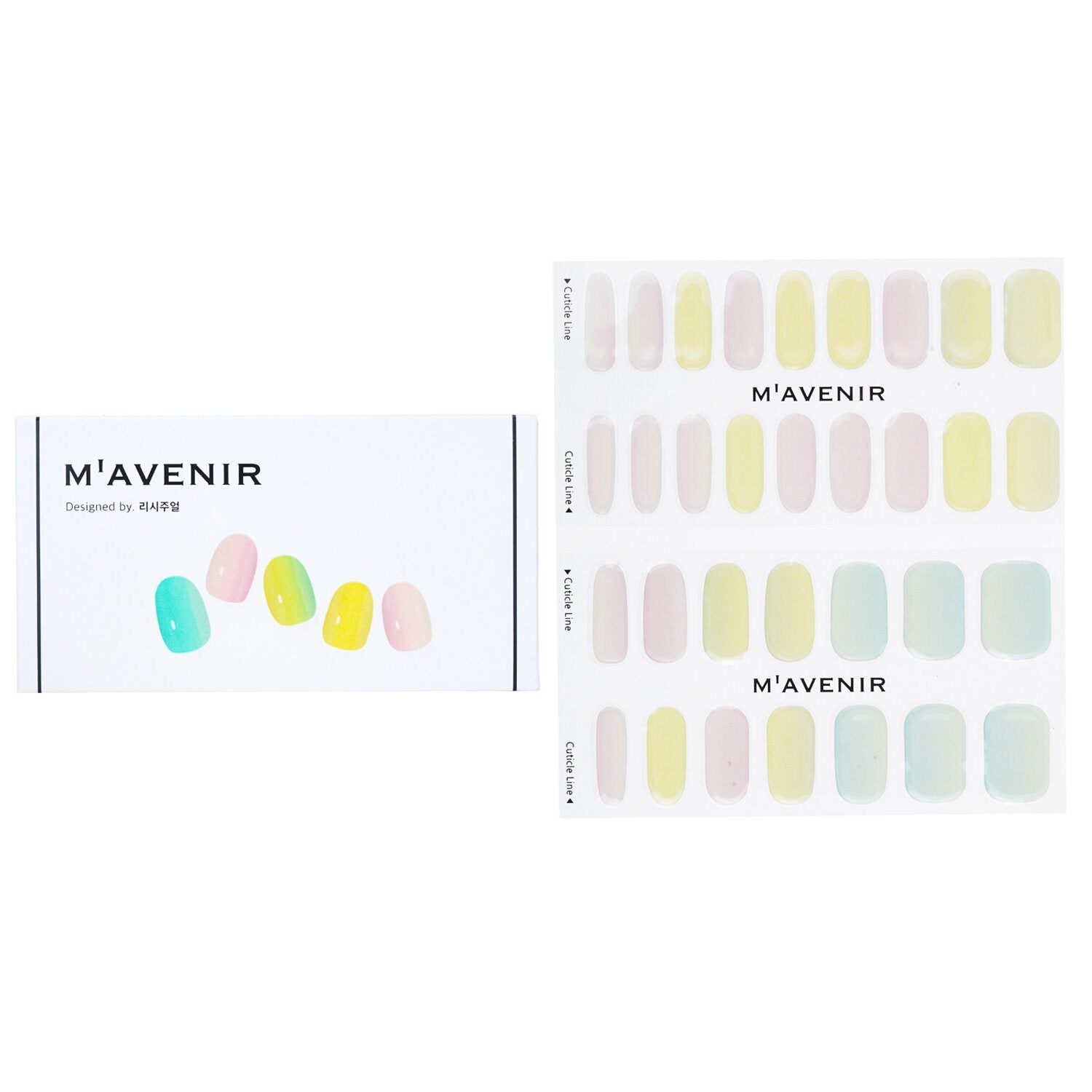 MAVENIR - Nail Sticker (Assorted Colour) - # Lollipops Nail DHA-00309 / 026125 32pcs