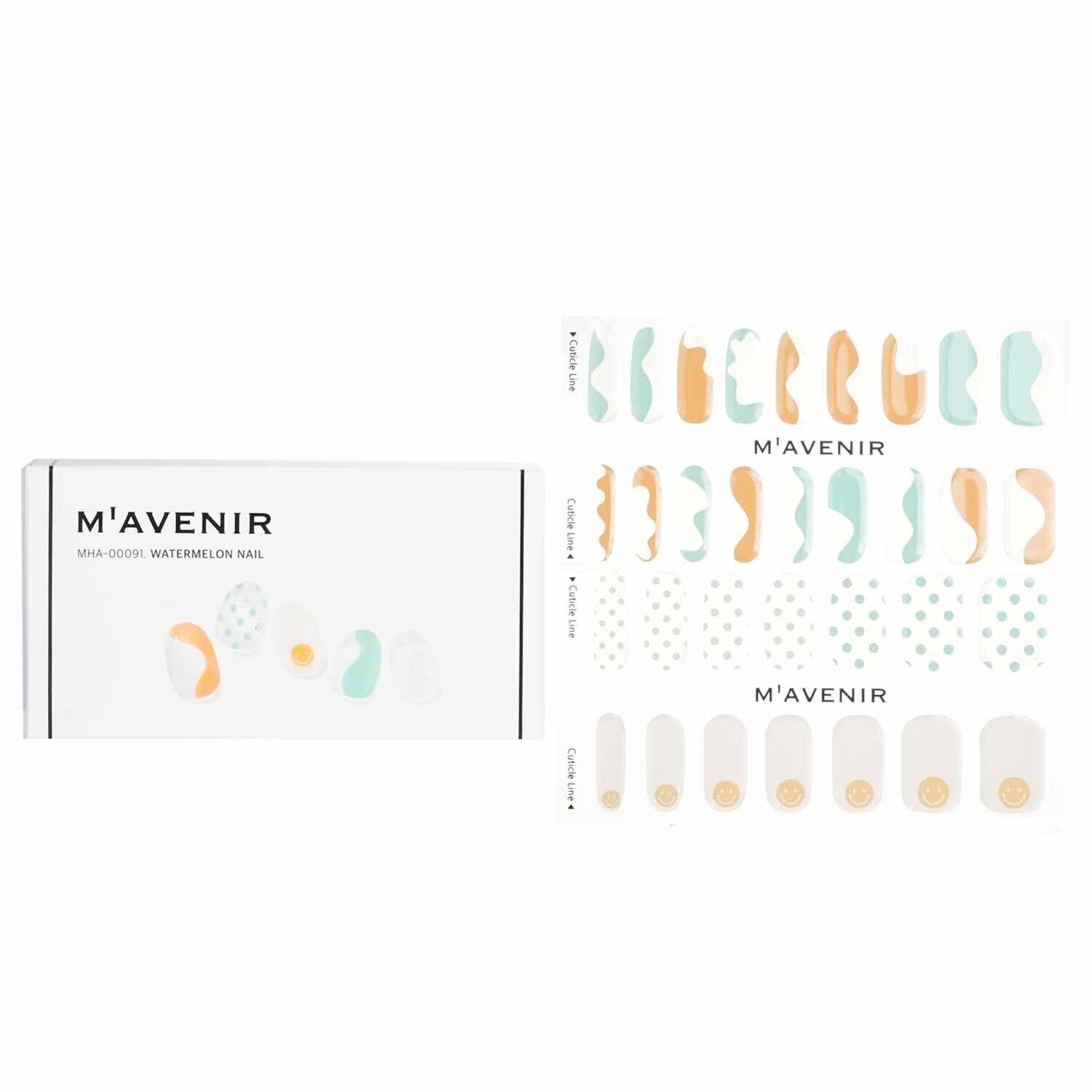 MAVENIR - Nail Sticker (Patterned) - # Watermelon Nail MHA-00091 / 026965 32pcs