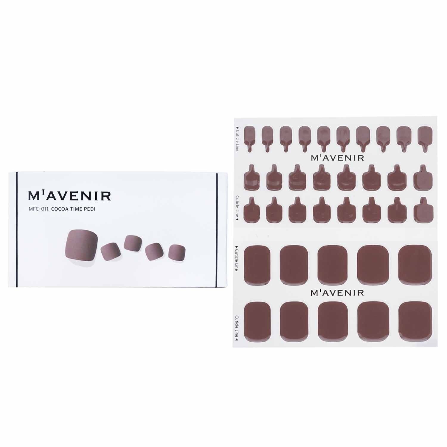MAVENIR - Nail Sticker (Brown) - # Cocoa Time Pedi MFC-011 / 022028 36pcs