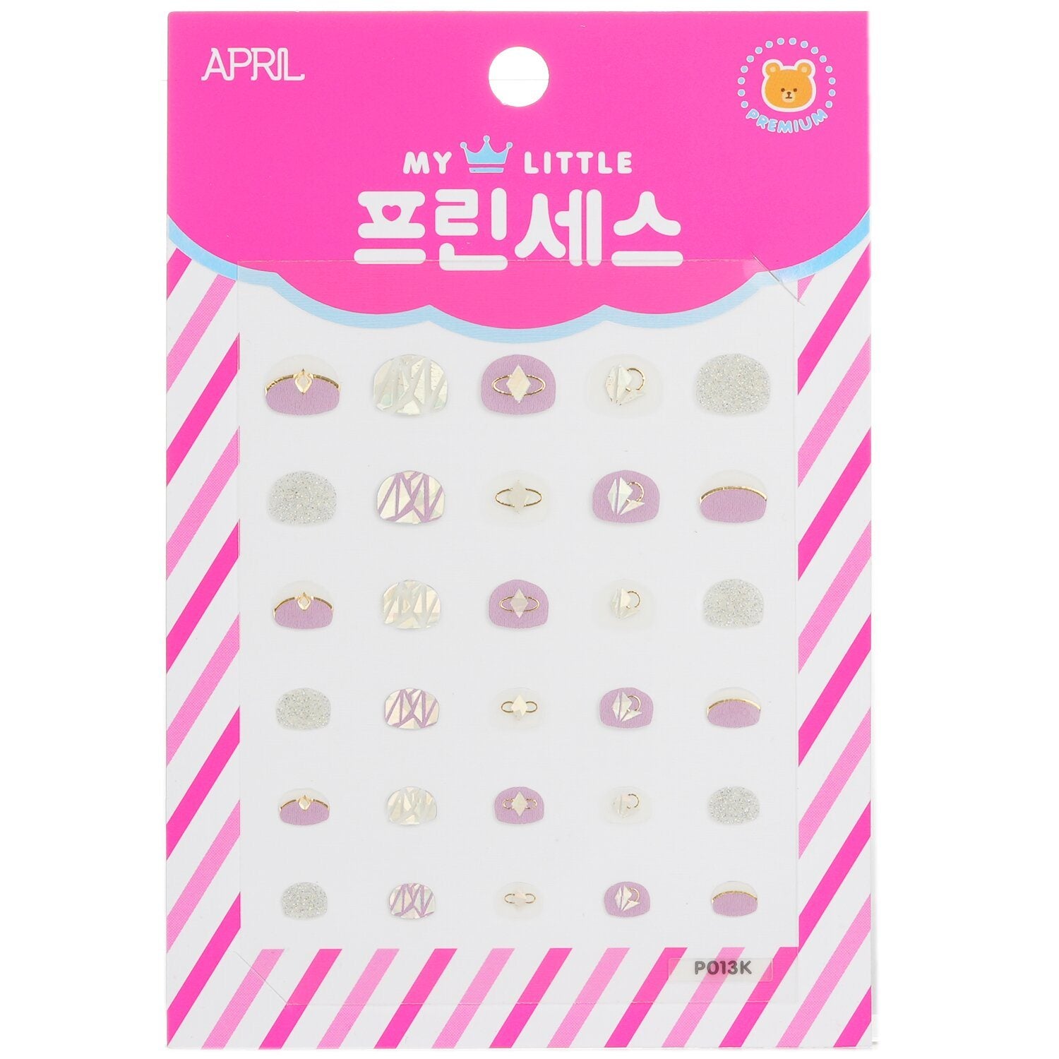 APRIL KOREA - Princess Kids Nail Sticker - # P013K 041275 1pack