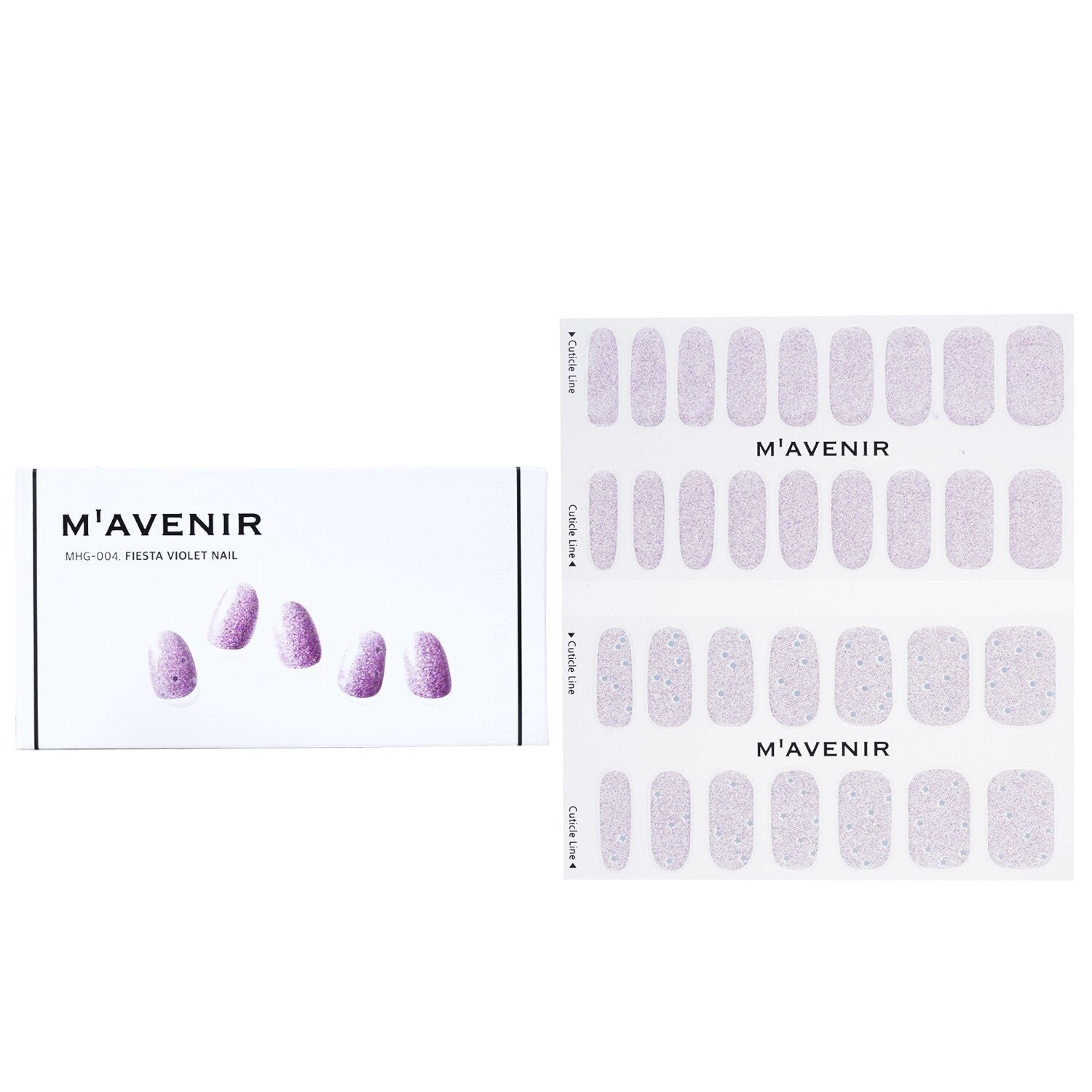 MAVENIR - Nail Sticker (Purple) - # Fiesta Violet Nail MHG-004 / 020369 32pcs