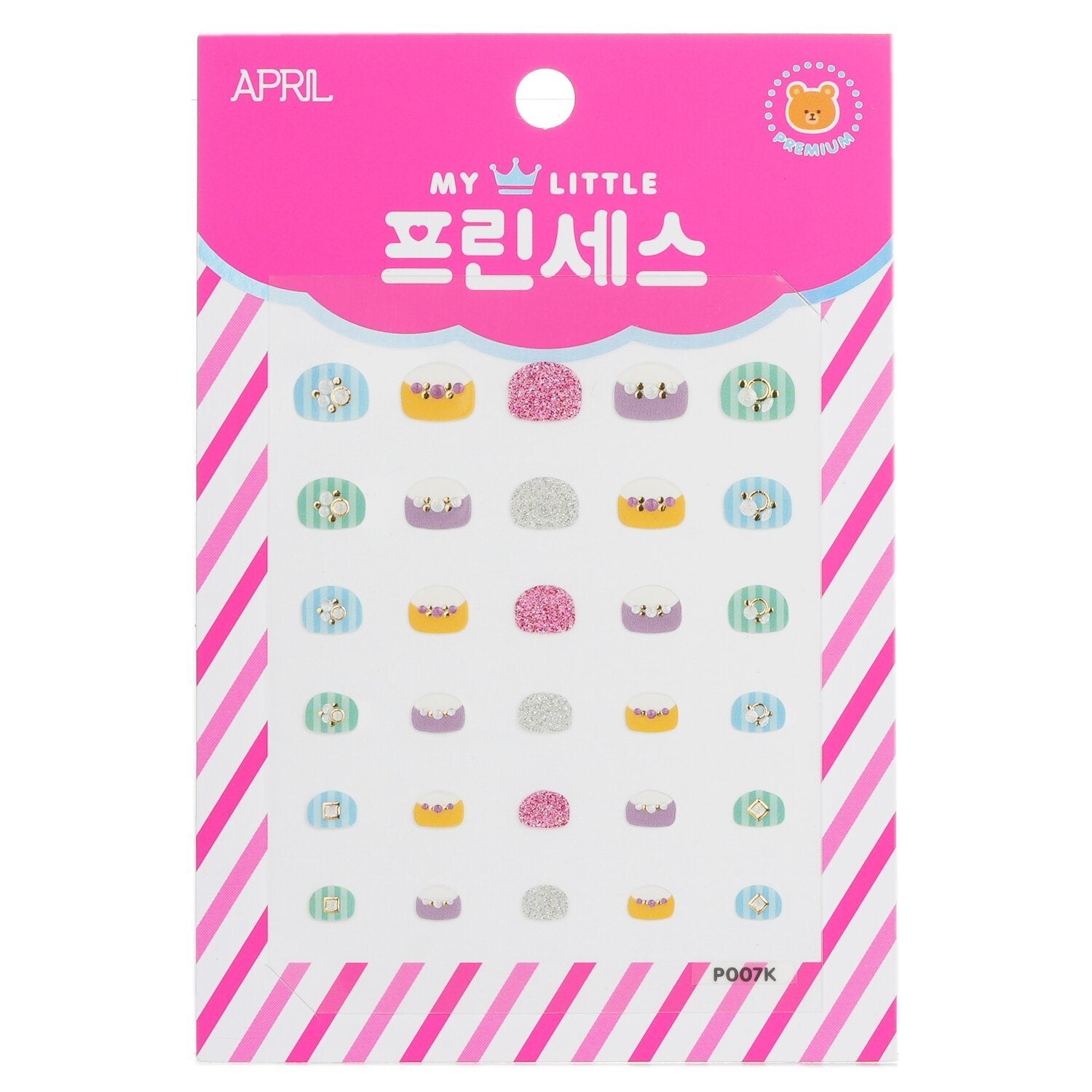 APRIL KOREA - Princess Kids Nail Sticker - # P007K 041213 1pack