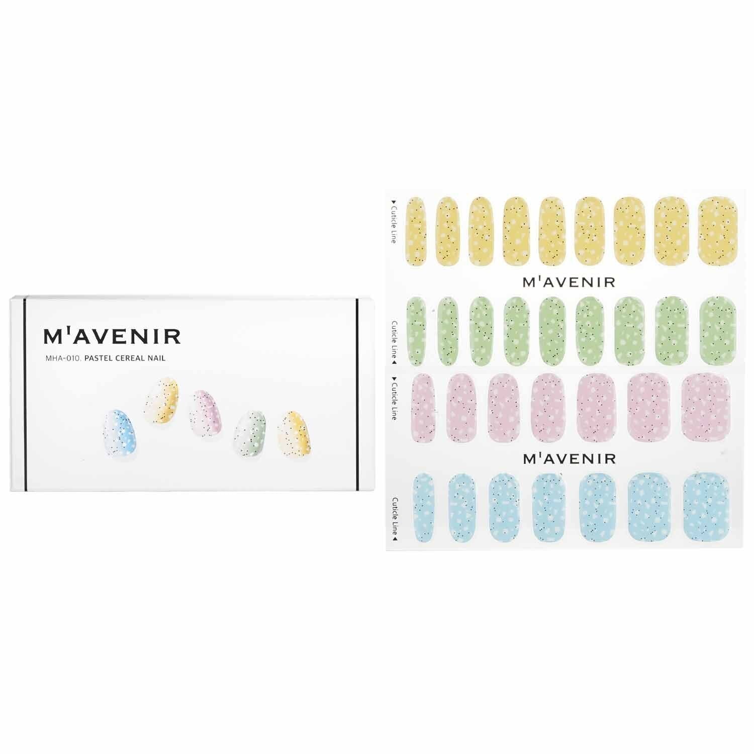 MAVENIR - Nail Sticker (Assorted Colour) - # Pastel Cereal Nail MHA-010 /020239 32pcs