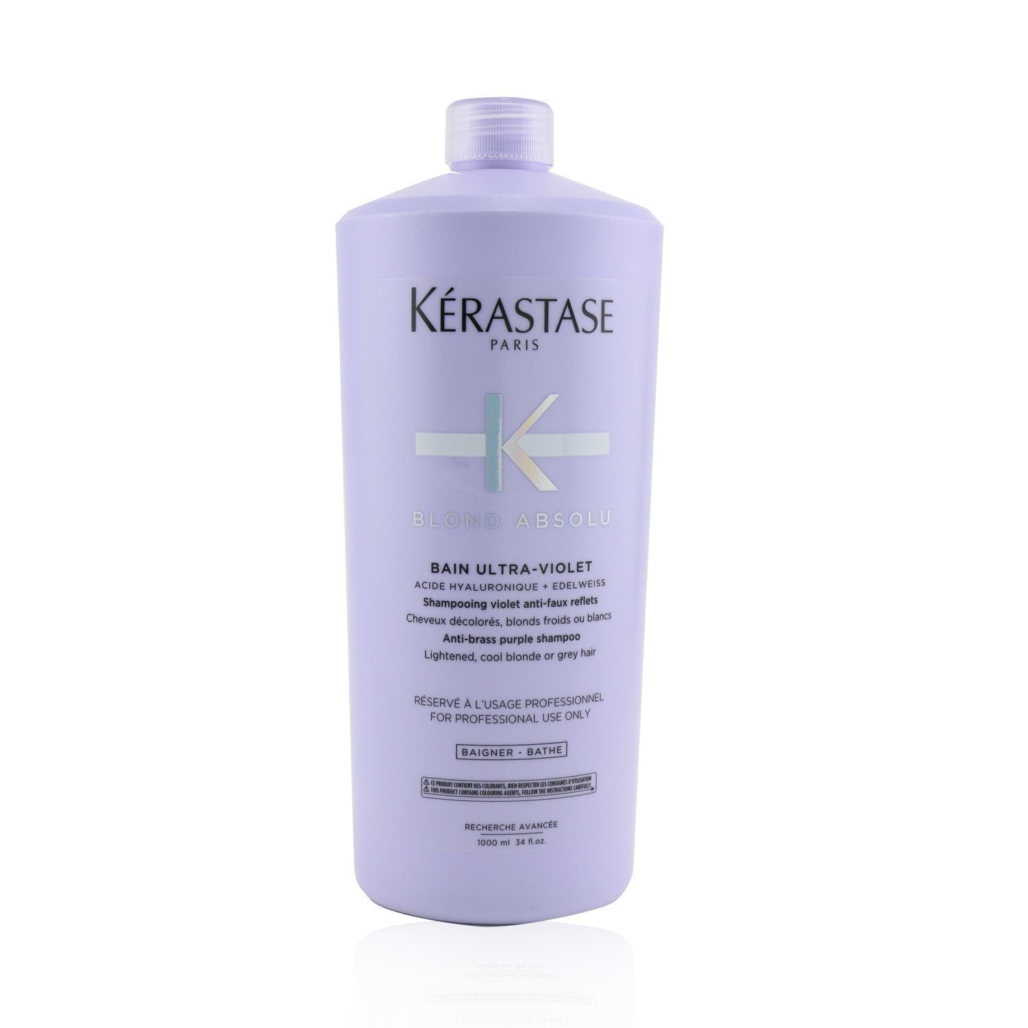 KERASTASE - Blond Absolu Bain Ultra-Violet Anti-Brass Purple Shampoo (Lightened, Cool Blonde or Grey Hair) E2921900 1000ml/34oz