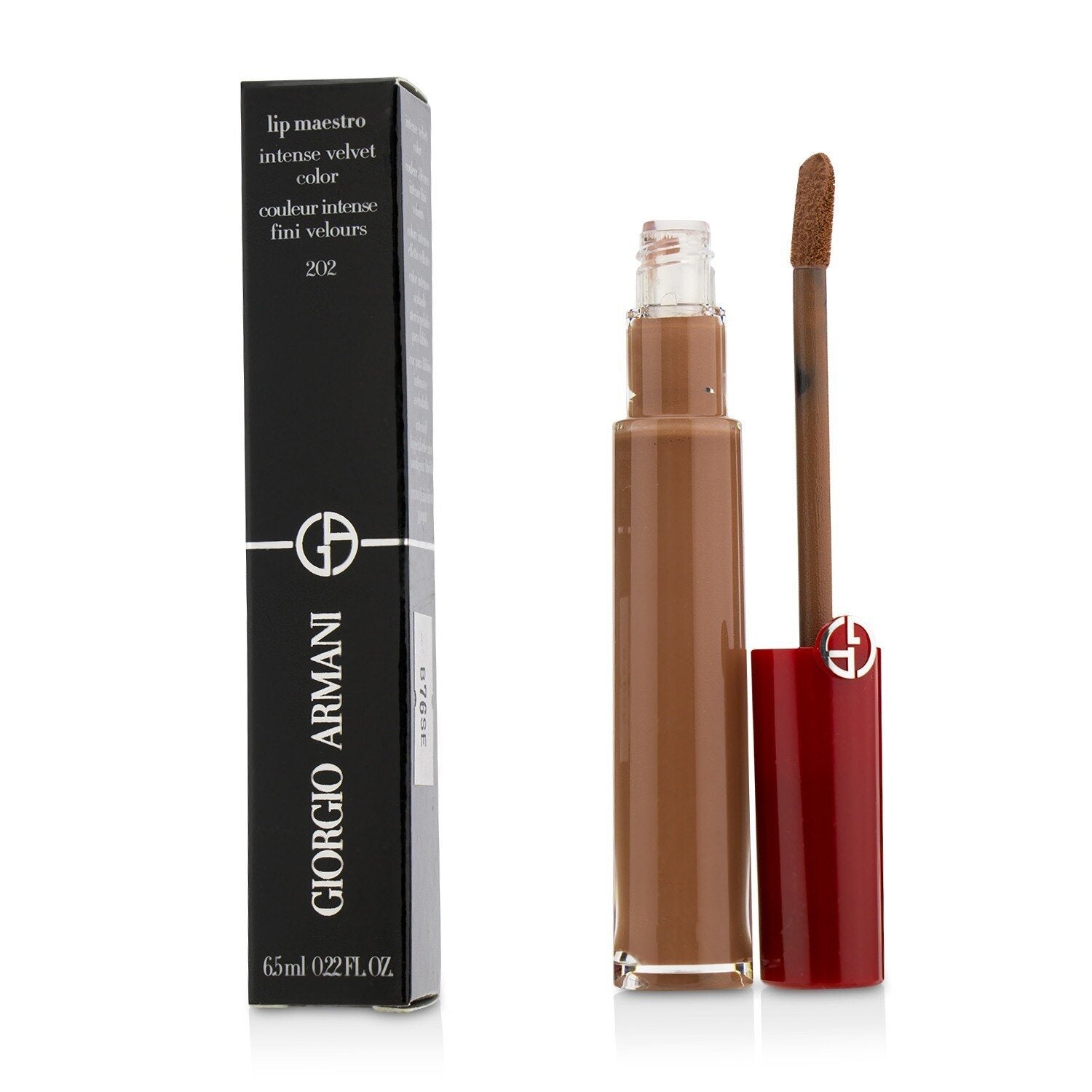 GIORGIO ARMANI - Lip Maestro Intense Velvet Color (Liquid Lipstick) - # 202 (Dolci) L37946 / 677365 6.5ml/0.22oz
