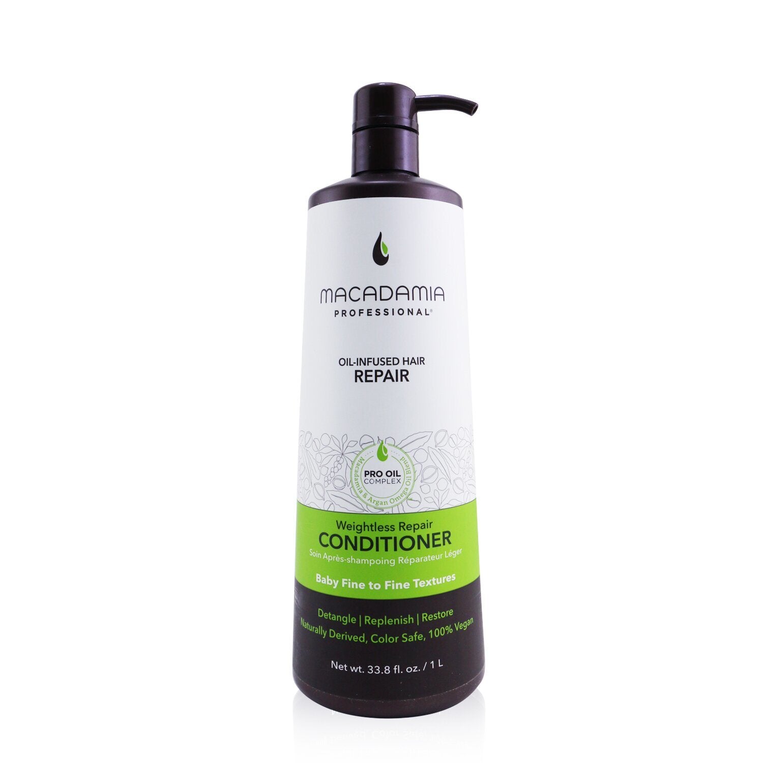 MACADAMIA NATURAL OIL - Professional Weightless Repair Conditioner (Baby Fine to Fine Textures) 200103 1000ml/33.8oz